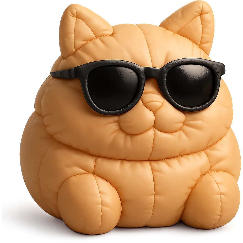 Cat wearing sunglasses emoji