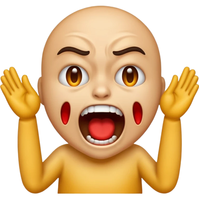 Emoji feeling great agony and clinical insanity emoji