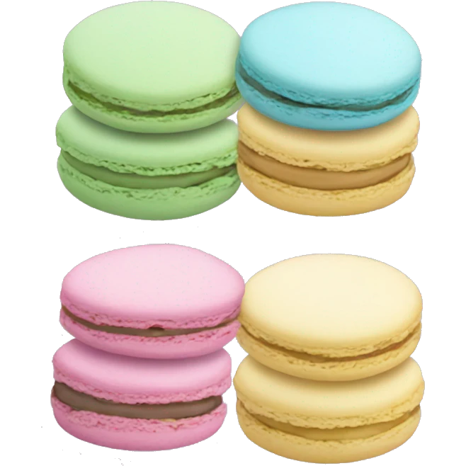 Pastel macaroons  emoji