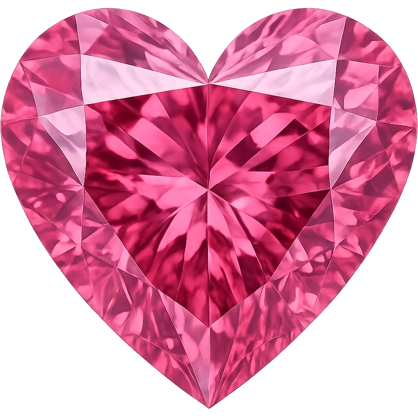 pink heart diamon  , remove background emoji