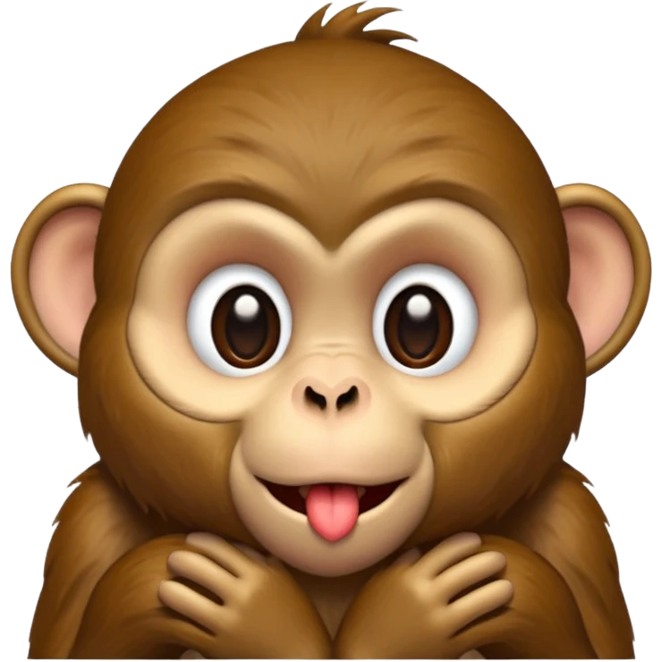 monkey kissing  emoji