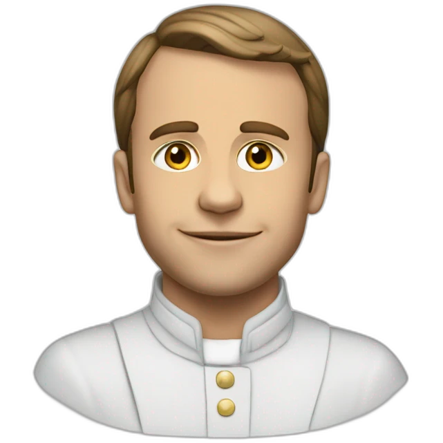 Macron en jeune emoji