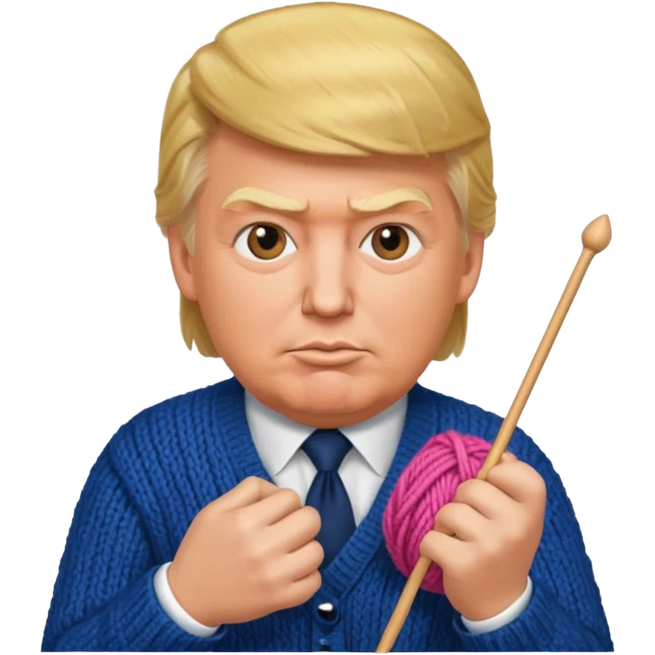 Donald trump knitting  emoji