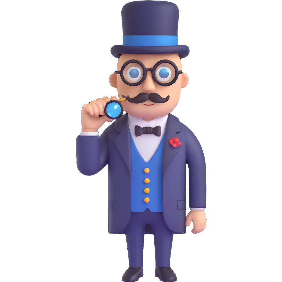 A man with a monocle emoji