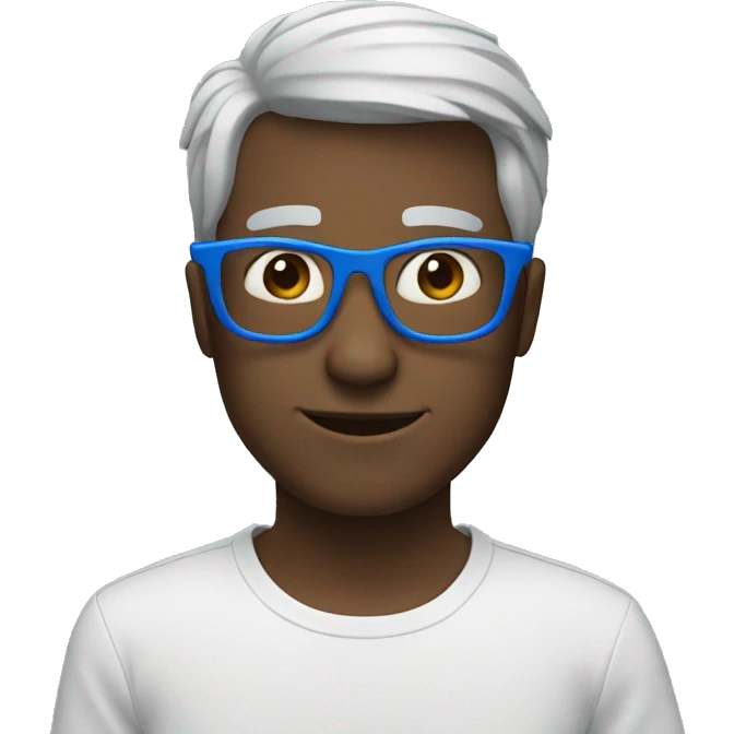 only blue glasses emoji