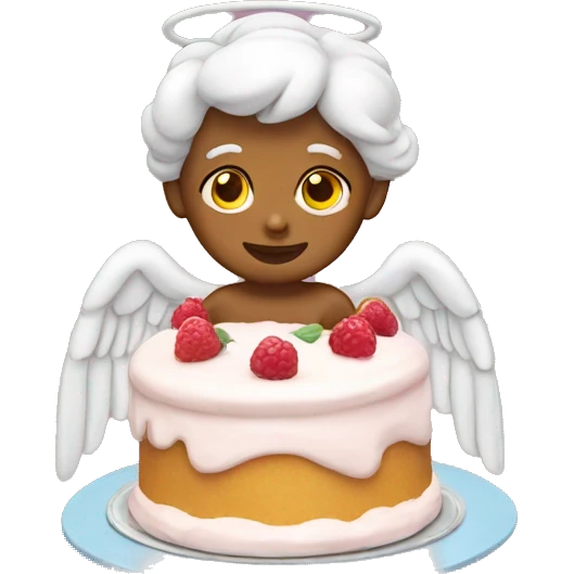 angel cake emoji