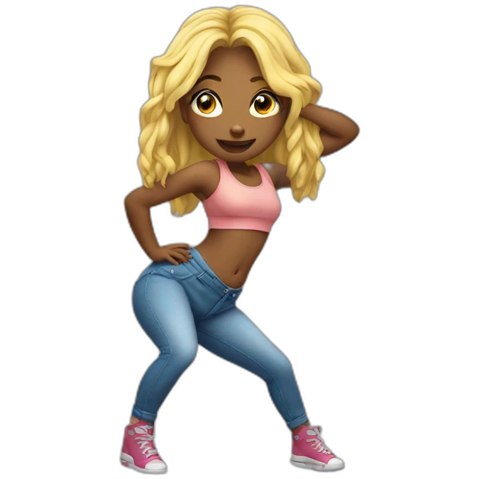 Girl twerk emoji