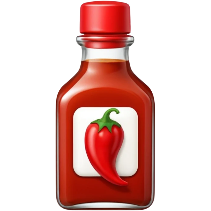 chilli bean sauce in a short wide square bottle emoji