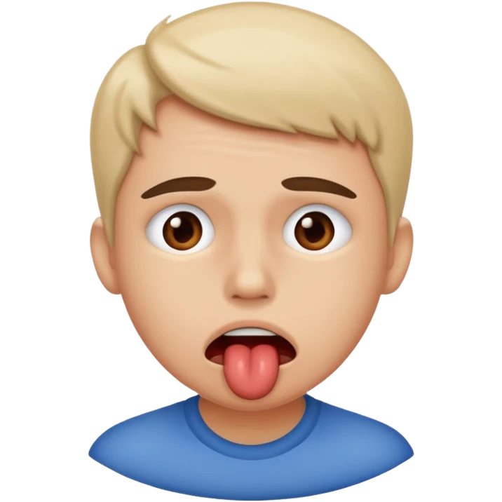 Biting lip emoji