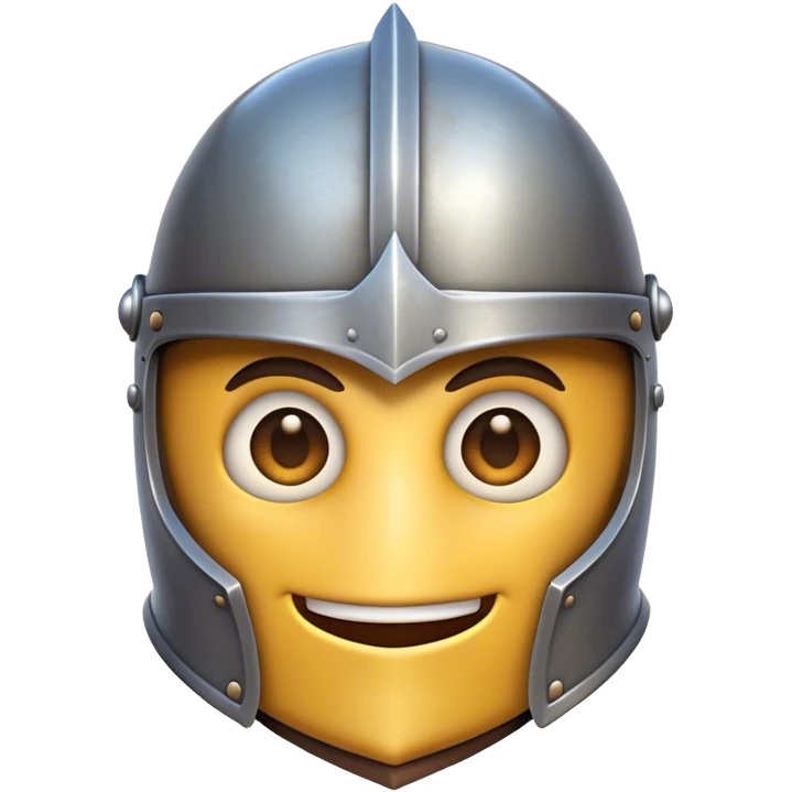 Clash of Clans aesthetic Comical Knight Portrait Emoji, Head tilted dramatically with an exaggerated, fun expression and wide, comically expressive eyes behind a quirky open helm, featuring a sturdy, cartoonish armored build with playful detailing and natural skin tone, Simplified yet hilariously expressive features, highly detailed, glowing with a slightly sassy metallic glow, high shine, dramatic yet playful, stylized with an air of cheeky medieval mischief, soft glowing outline, capturing the essence of a meme-worthy knight who brings lighthearted fun to epic battles! emoji