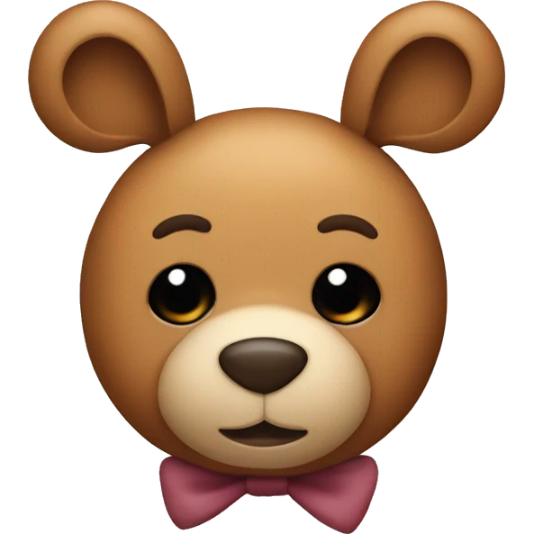teddy bear with a bun emoji