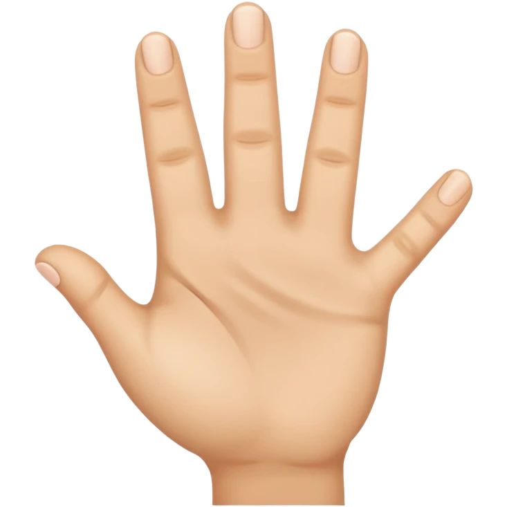 Hand which finger is points in front emoji