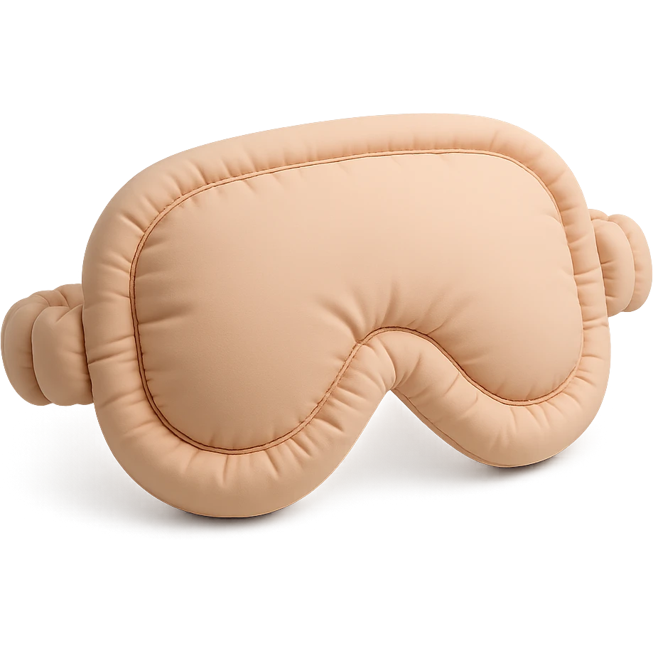 sleep eye mask in cushion style emoji