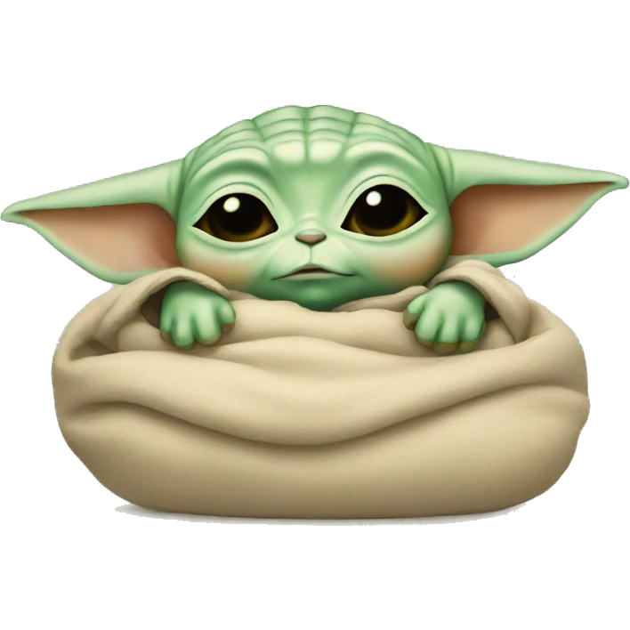 baby yoda sleeping emoji