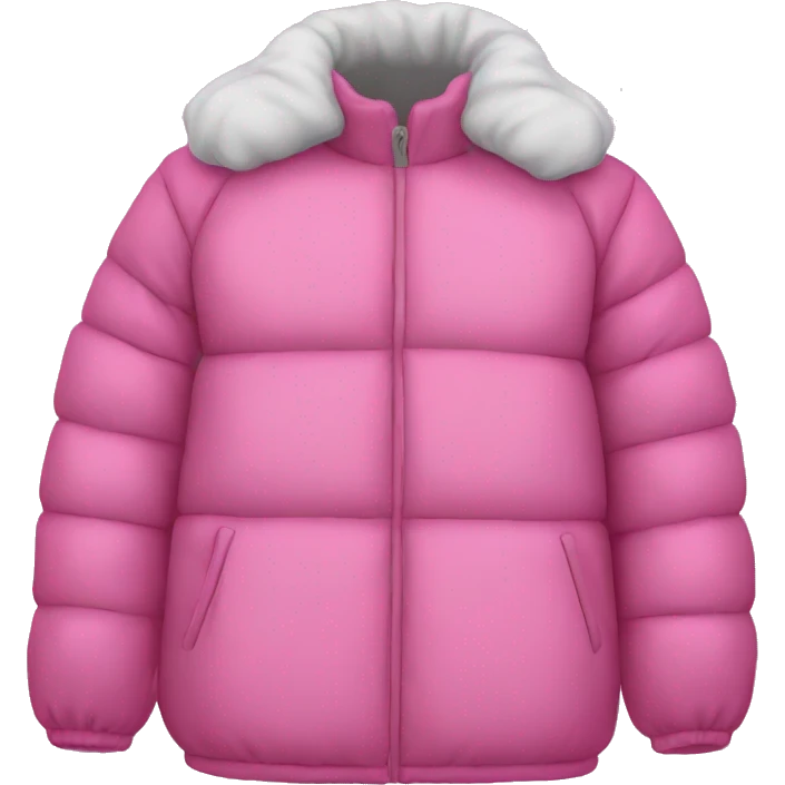 pink puffy jacket  emoji
