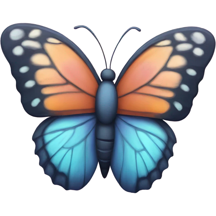 Butterfly on flower emoji