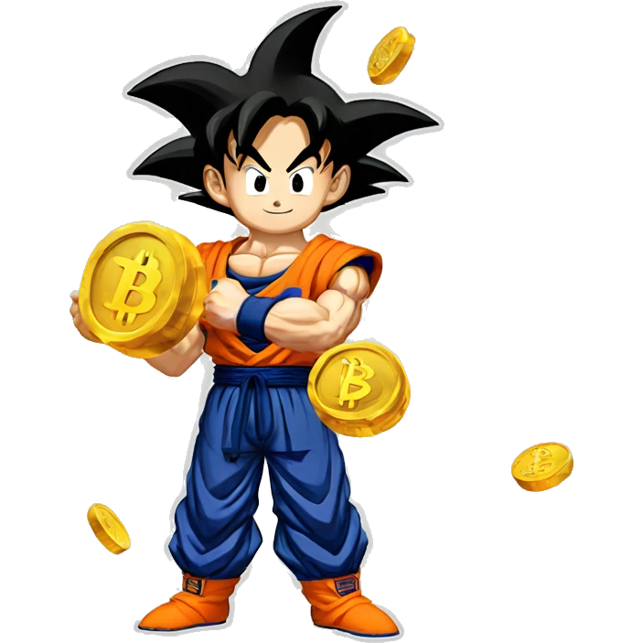 goku comprando bitcoin emoji