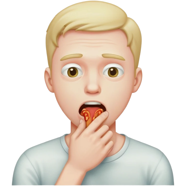 guy choking himself emoji