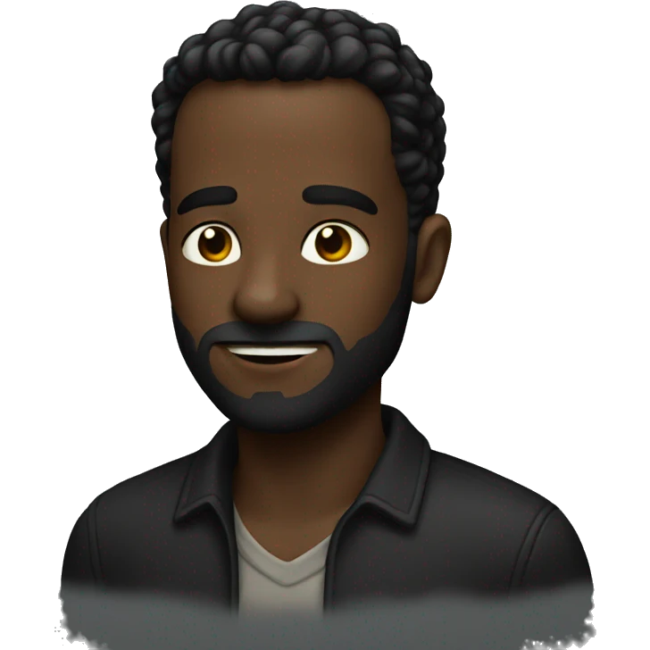 homme noir  emoji