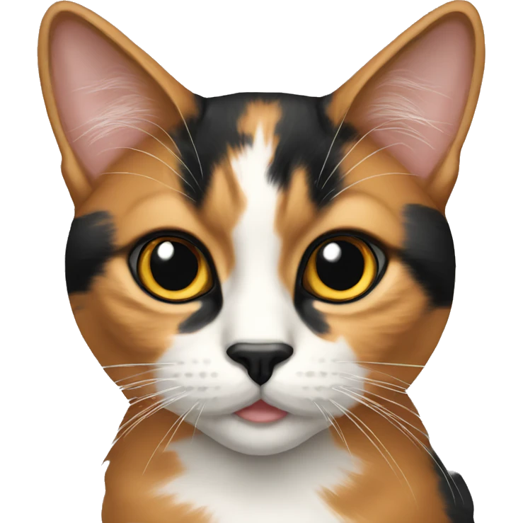 calico-cat-with-black-nose emoji