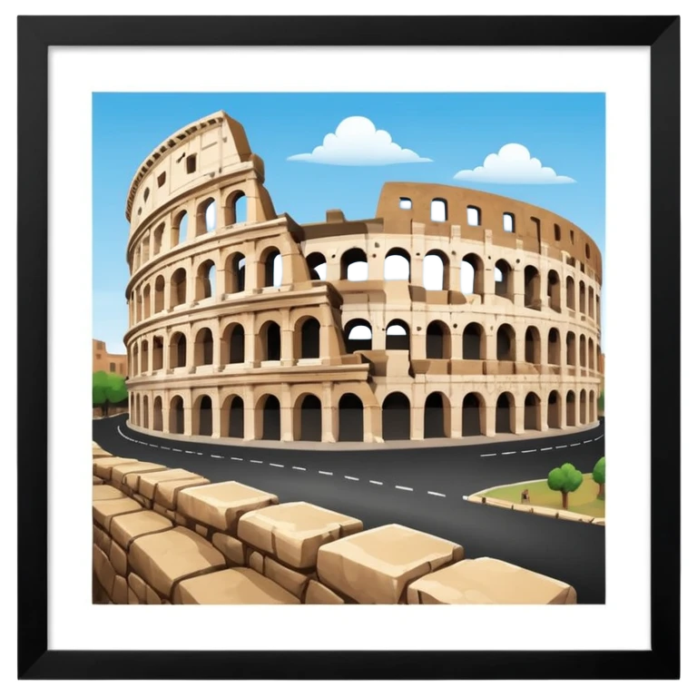 colosseum rome  emoji emoji