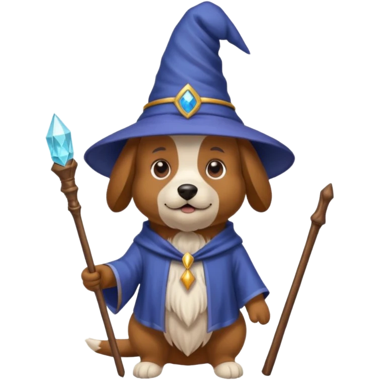 Dog wizard emoji