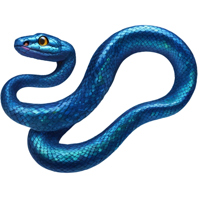Sapphire snake emoji