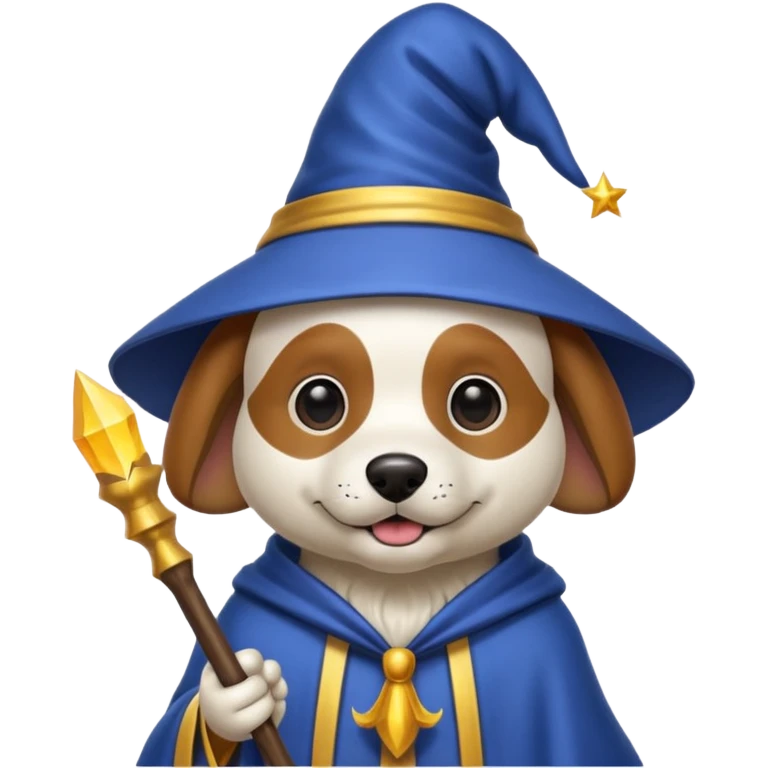 Dog wizard emoji