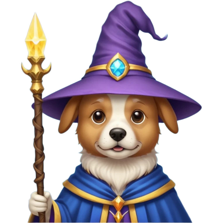 Dog wizard emoji
