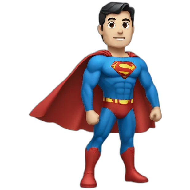 Superman standing emoji