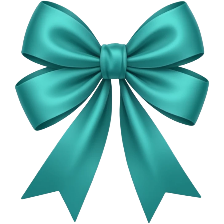 Teal green 🎀 emoji