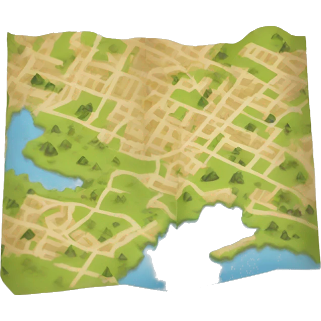 map folded emoji