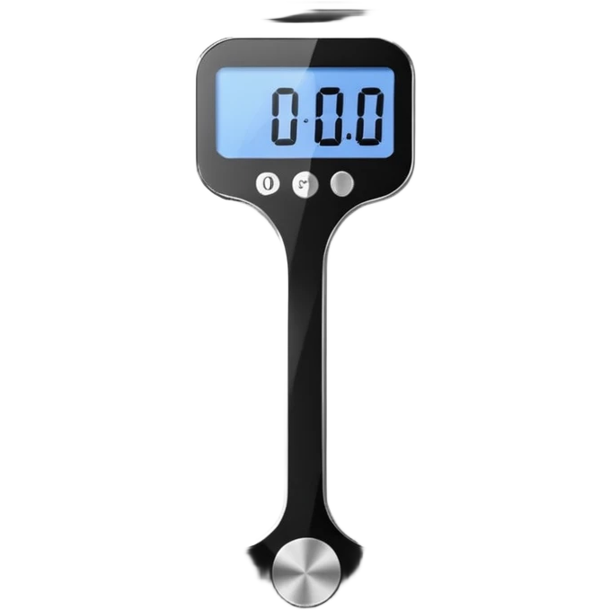 Digital weight scale with 0:00 on it emoji