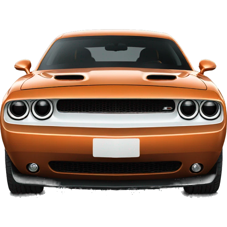 Dodge Challenger front view emoji