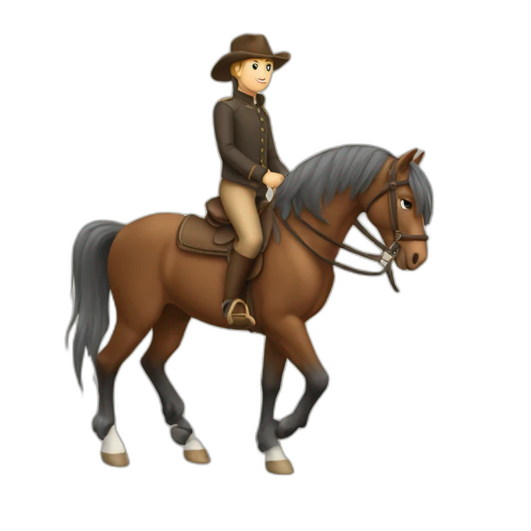 Cheval sur cheval emoji