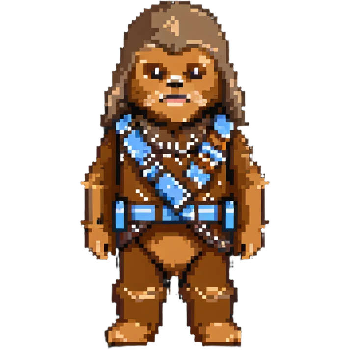 Chewbacca from Star Wars with his bandolier emoji