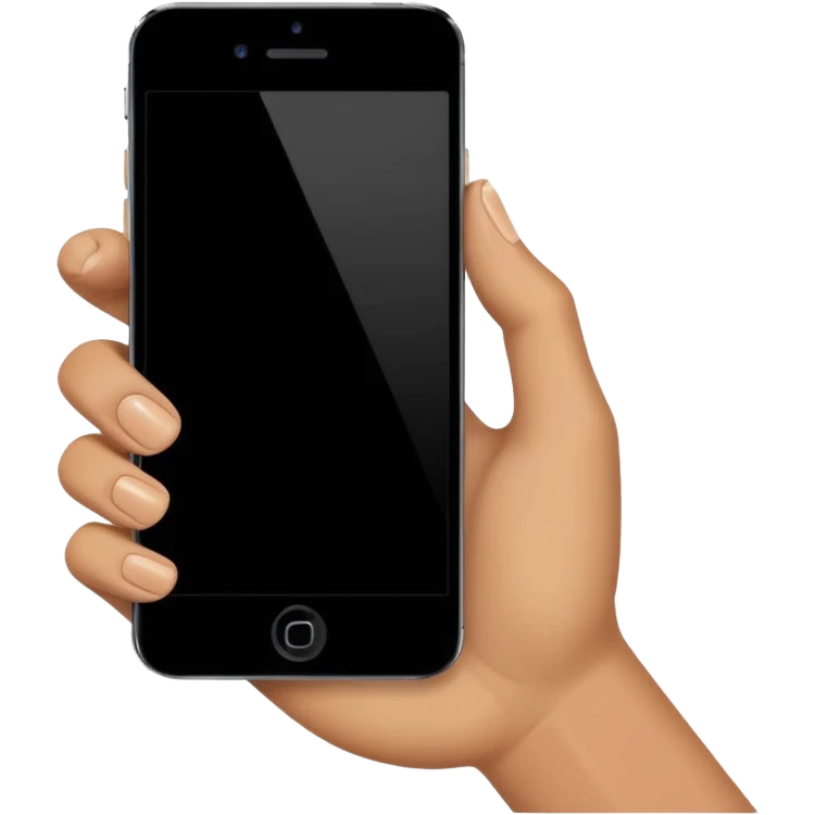 One finger front screen side emoji