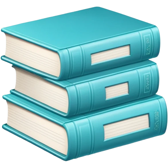 cyan books emoji