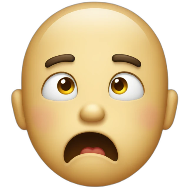 confused-disgusted face emoji