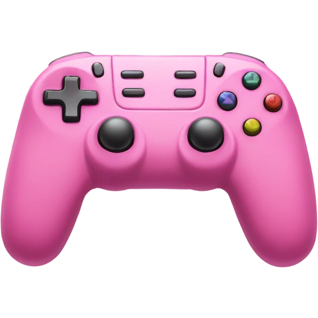 Pink gaming controller  emoji