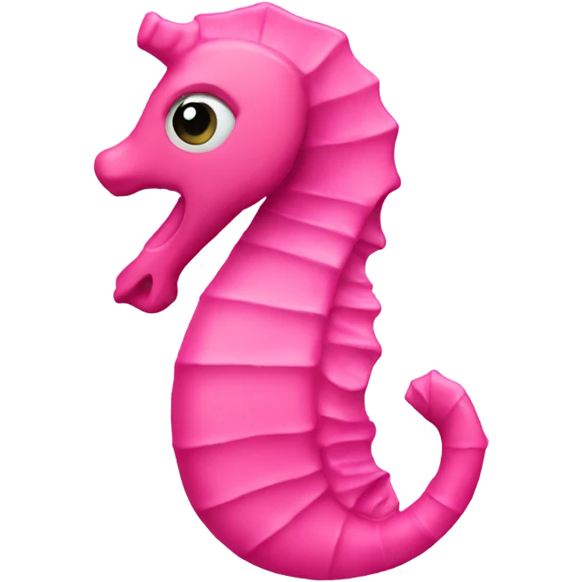 Pink seahorse emoji emoji