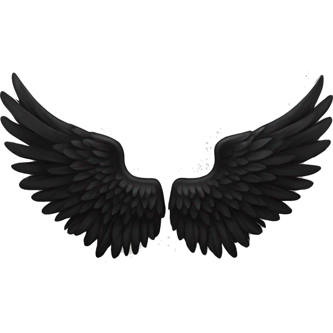 black angel wings emoji