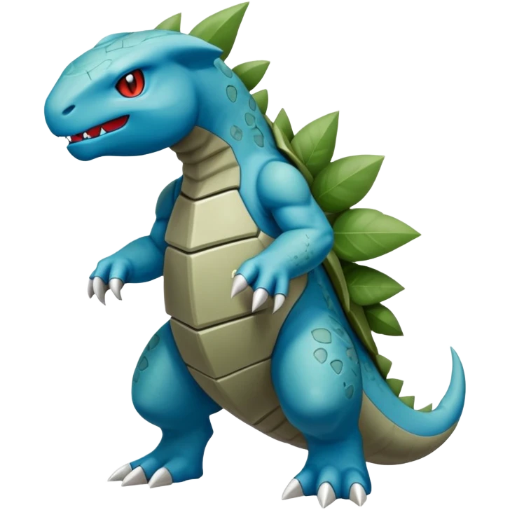 Larvitar-Fraxure-hybrid-creature, (full body) emoji