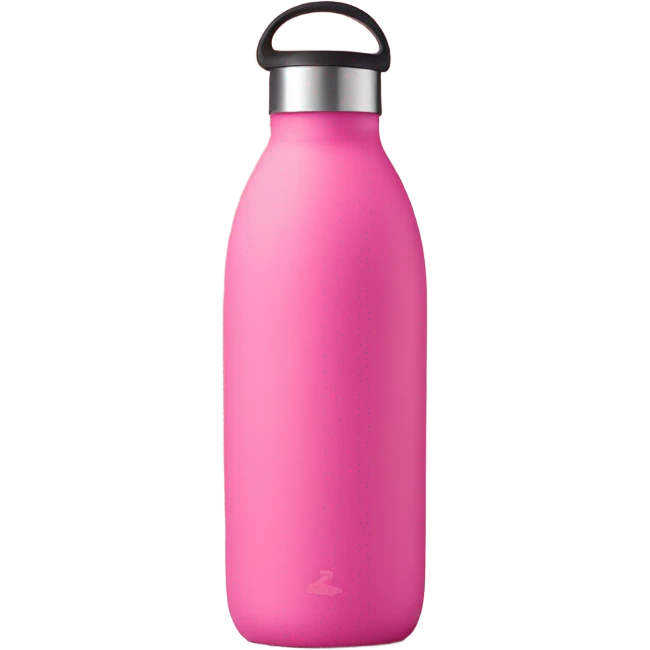 Pink water bottle emoji