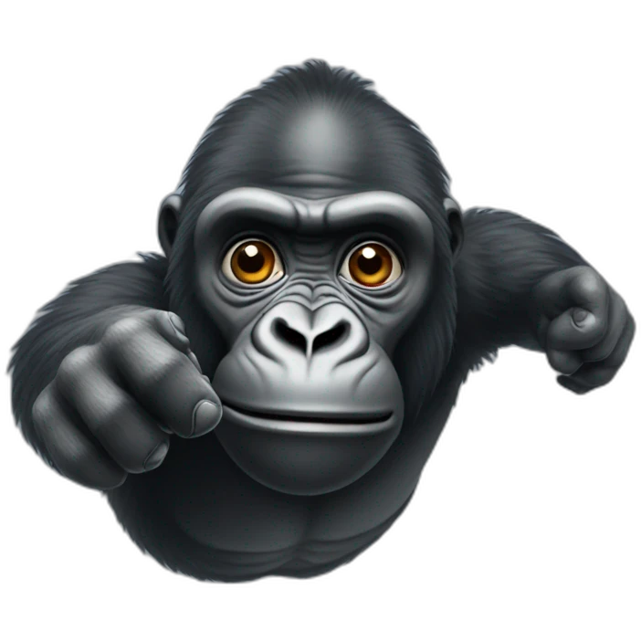 Gorilla reaching out to you emoji
