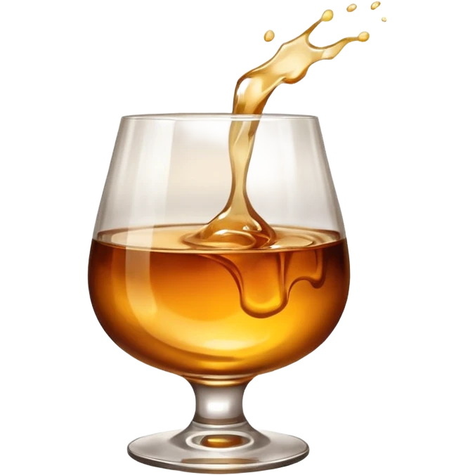 White hand holding whiskey glass emoji