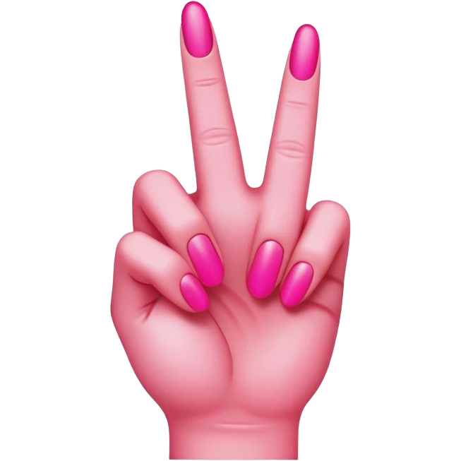 hot pink middle finger  emoji