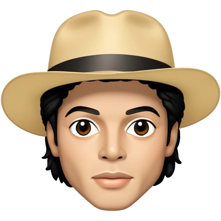 Michael Jackson face portrait emoji