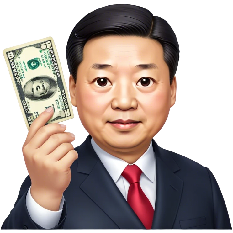 xi jinping holds out for the dollar emoji