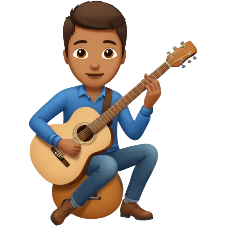 guitar player bold emoji